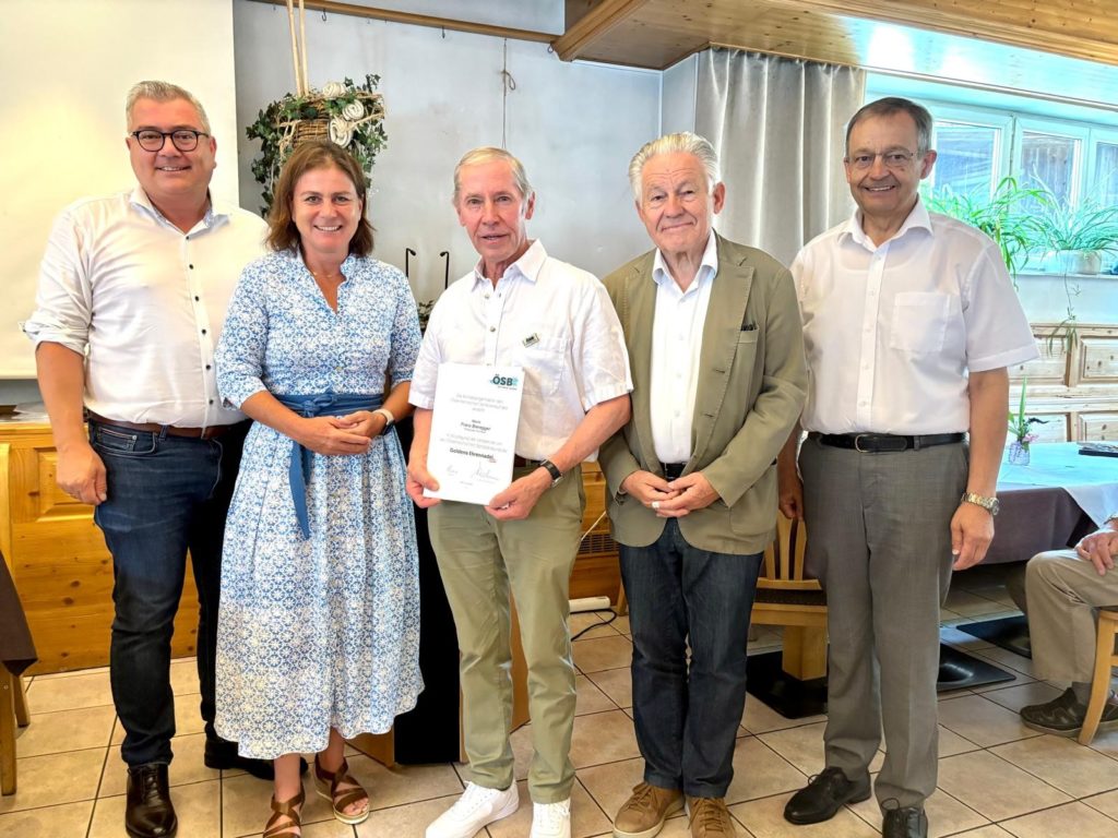 Goldenes Verdienstzeichen für Franz Bieregger – Abschied nach 19 Jahren als Obmann des Seniorenbundes Kirchham